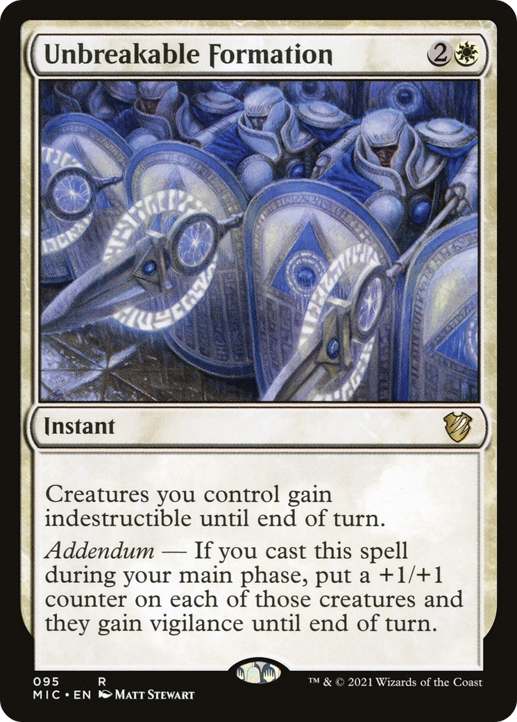 {R} Unbreakable Formation [Innistrad: Midnight Hunt Commander][MIC 095]