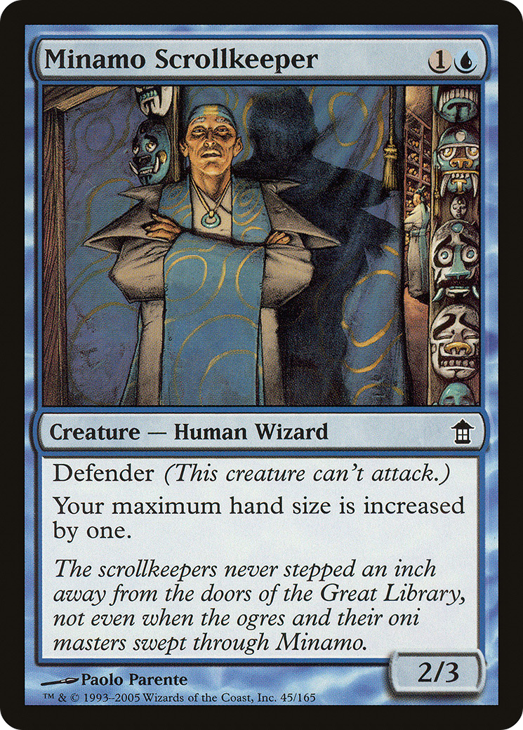 {C} Minamo Scrollkeeper [Saviors of Kamigawa][SOK 045]