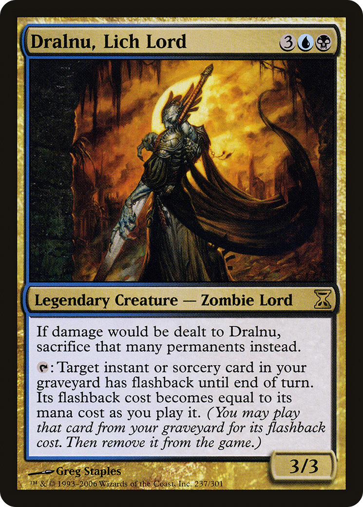 {R} Dralnu, Lich Lord [Time Spiral][TSP 237]