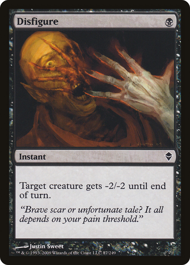 {C} Disfigure [Zendikar][ZEN 087]