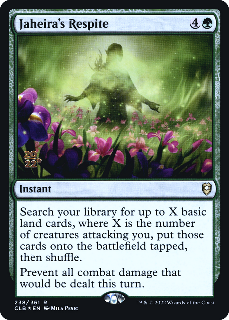 {R} Jaheira's Respite [Commander Legends: Battle for Baldur's Gate Prerelease Promos][PR CLB 238]