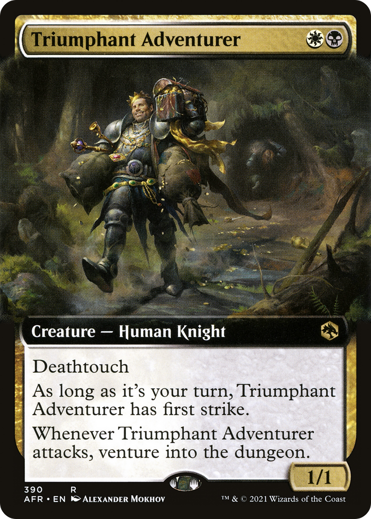 {R} Triumphant Adventurer (Extended Art) [Dungeons & Dragons: Adventures in the Forgotten Realms][AFR 390]