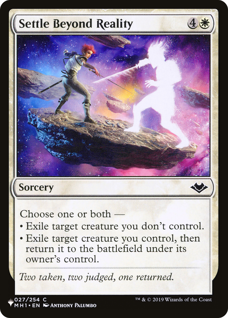 Settle Beyond Reality [LIST MH1-27]