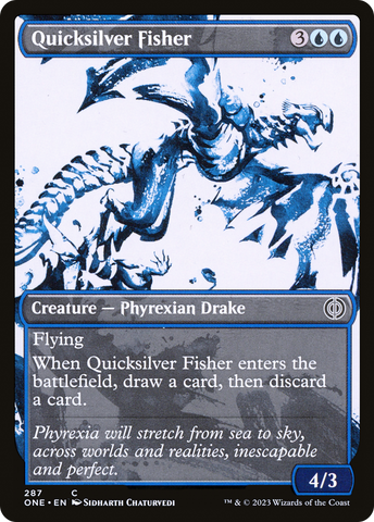 {C} Quicksilver Fisher (Showcase Ichor) [Phyrexia: All Will Be One][ONE 287]