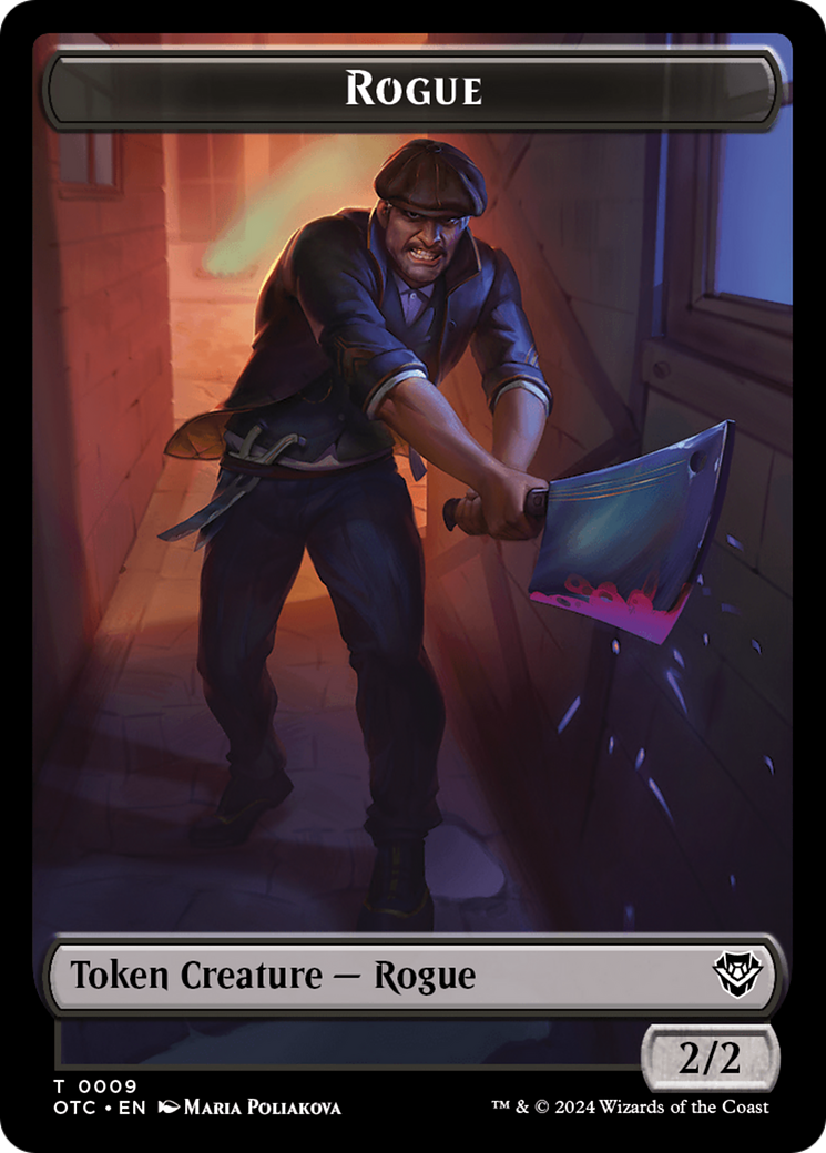 {T} Rogue // The Monarch Double-Sided Token [Outlaws of Thunder Junction Commander Tokens][TOTC 9//29]