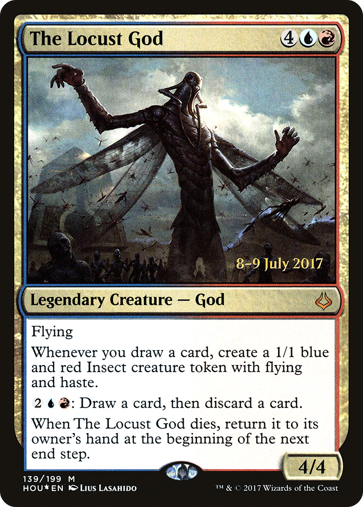 {R} The Locust God [Hour of Devastation Prerelease Promos][PR HOU 139] - Misty Mountain Games