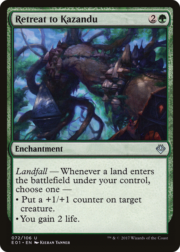 {C} Retreat to Kazandu [Archenemy: Nicol Bolas][E01 072]