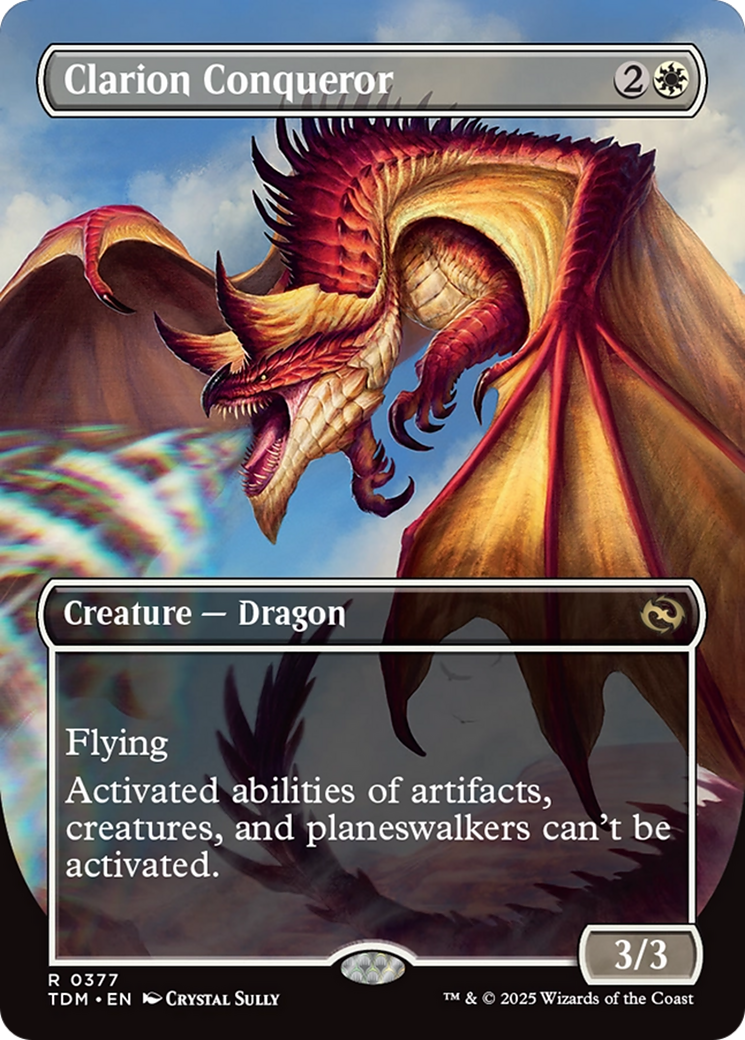 {@R} Clarion Conqueror (Borderless) [Tarkir: Dragonstorm][TDM 377]
