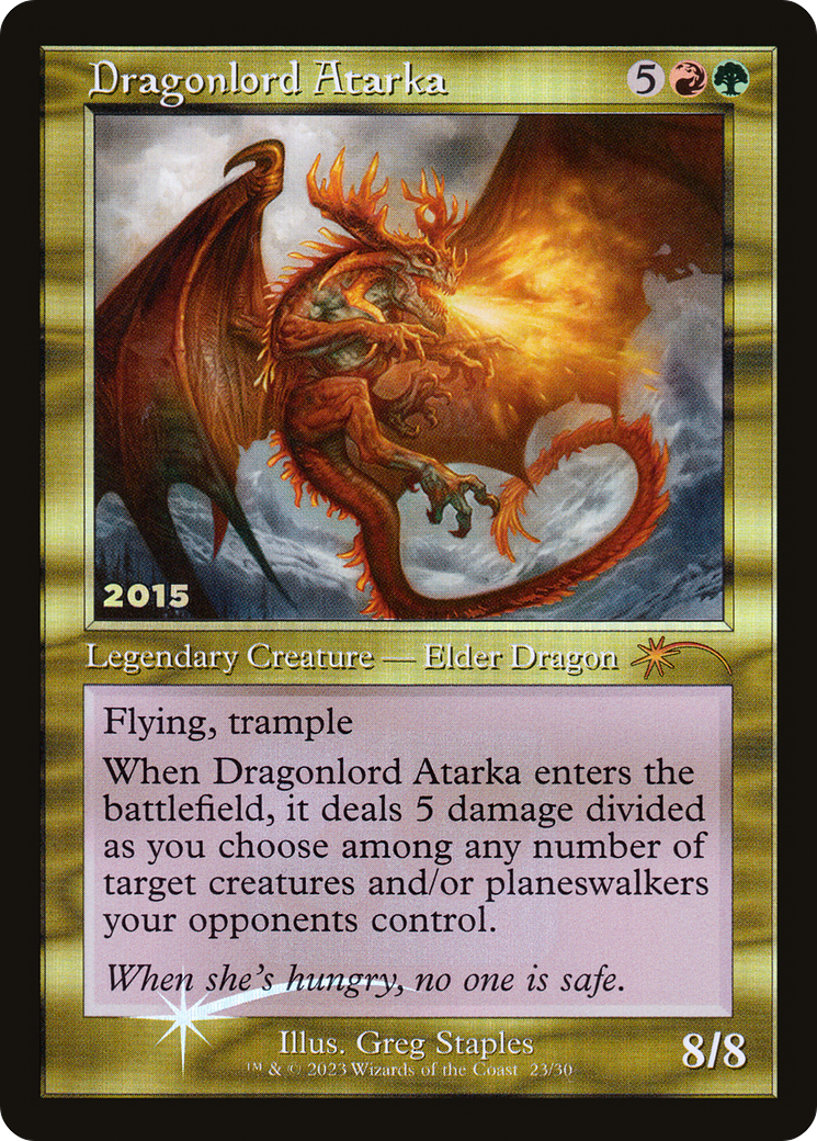{R} Dragonlord Atarka [30th Anniversary Promos][P30A 023]