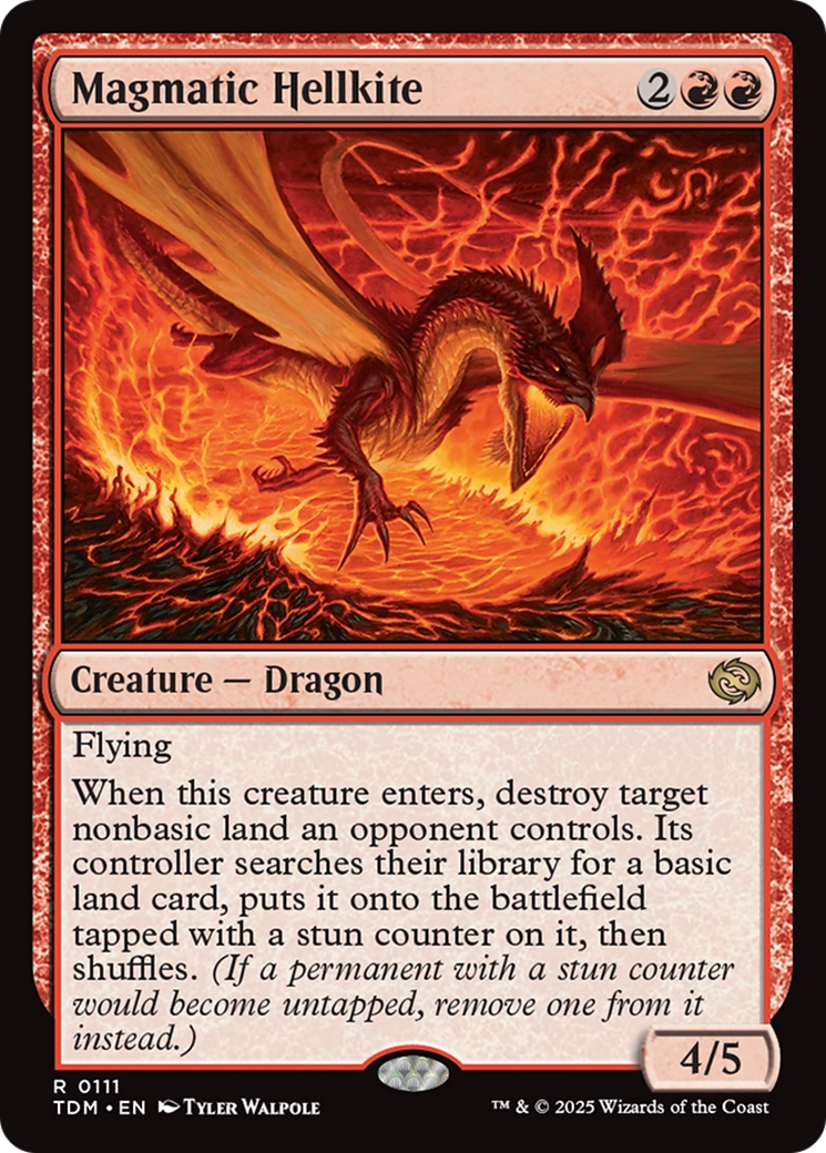{@R} Magmatic Hellkite [Tarkir: Dragonstorm][TDM 111]