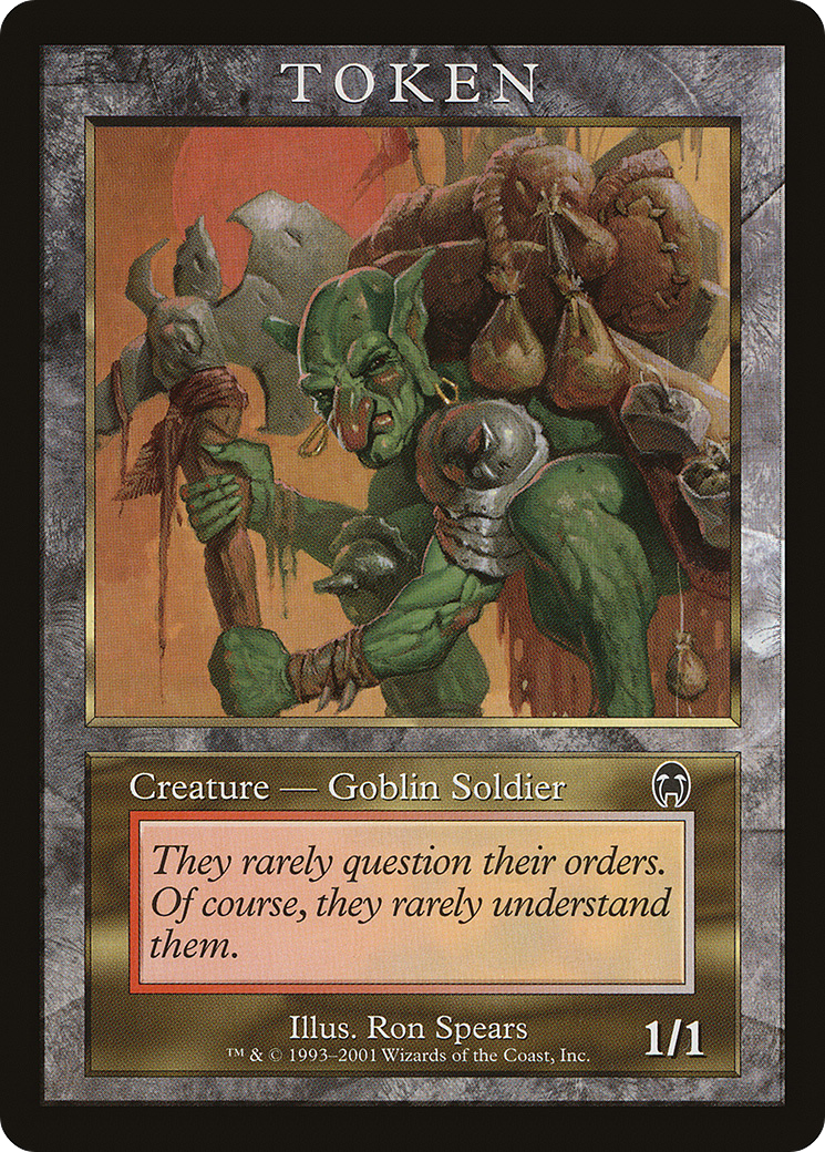 {T} Goblin Soldier Token [Magic Player Rewards 2001][TMPR 006]