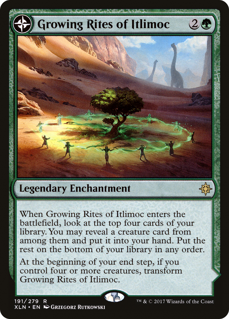 {R} Growing Rites of Itlimoc // Itlimoc, Cradle of the Sun [Ixalan][XLN 191]