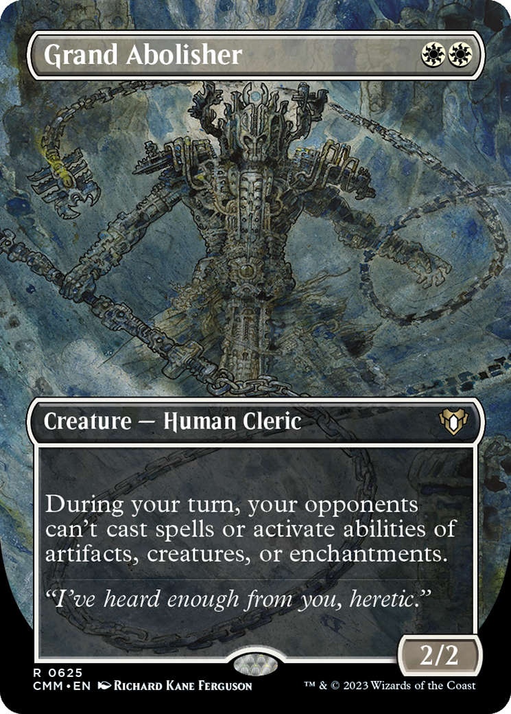 {R} Grand Abolisher (Borderless Alternate Art) [Commander Masters][CMM 625]