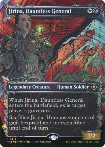 {R} Jirina, Dauntless General (Showcase Halo Foil) [March of the Machine: The Aftermath][MAT 212]