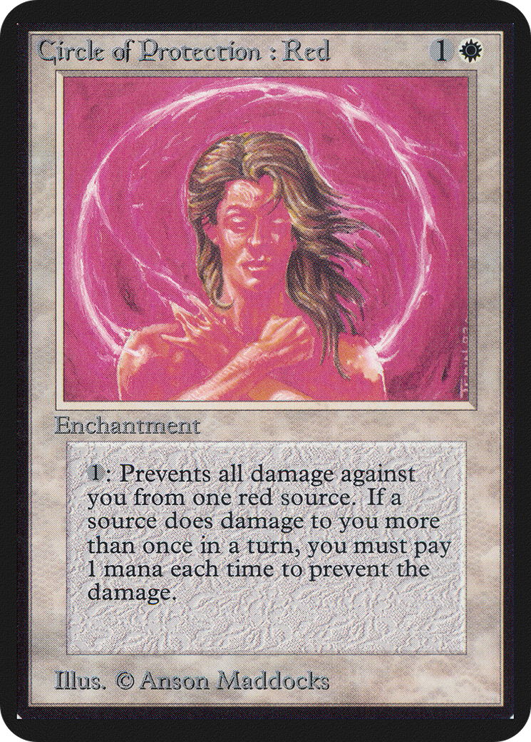 {C} Circle of Protection: Red [Alpha Edition][LEA 012]