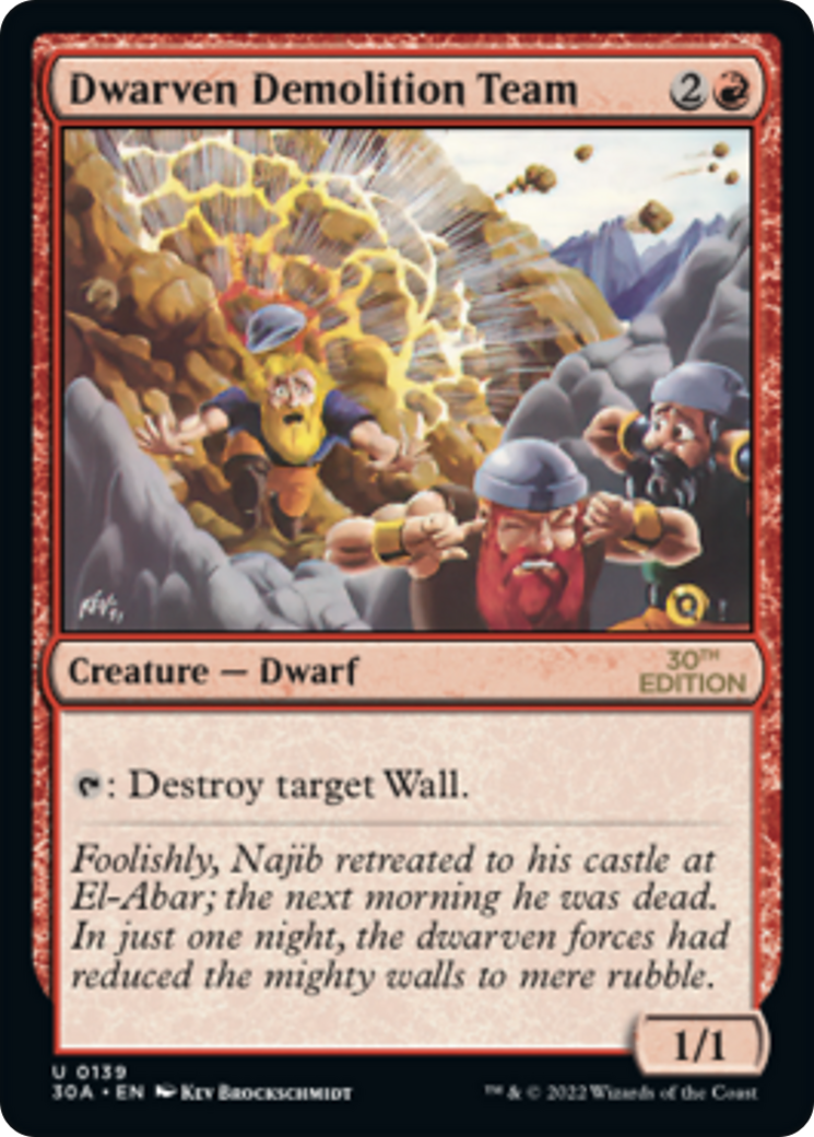 {C} Dwarven Demolition Team [30th Anniversary Edition][30A 139]
