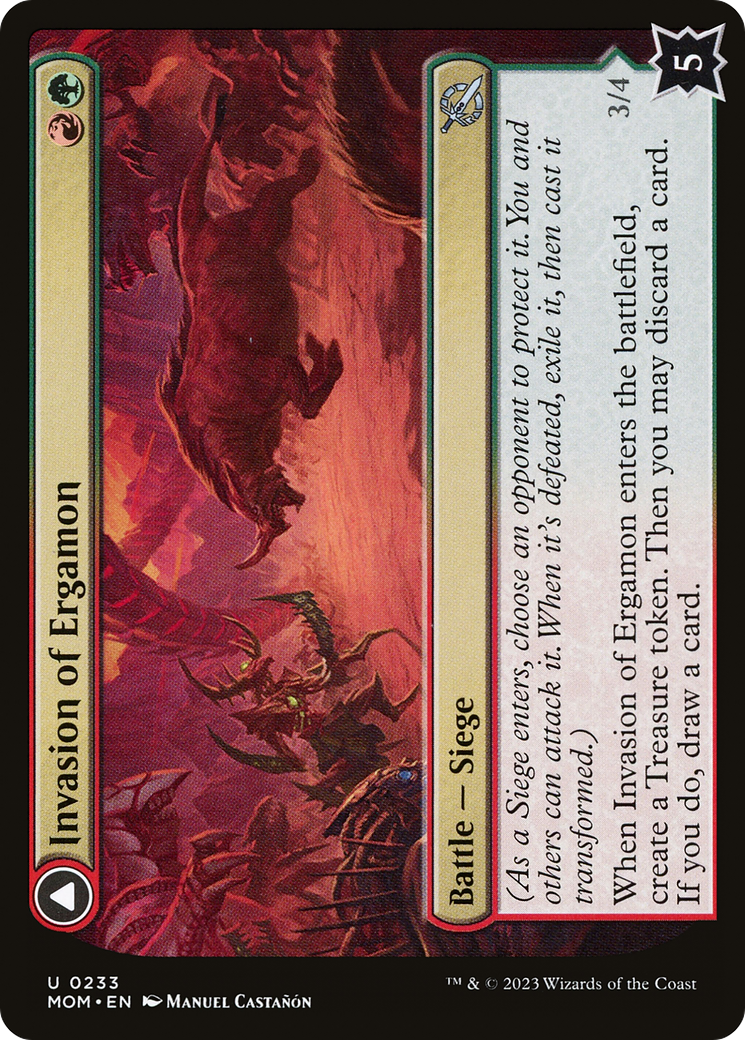 {C} Invasion of Ergamon // Truga Cliffcharger [March of the Machine][MOM 233]