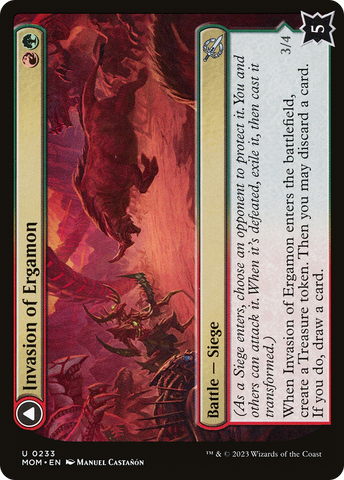 {C} Invasion of Ergamon // Truga Cliffcharger [March of the Machine][MOM 233]