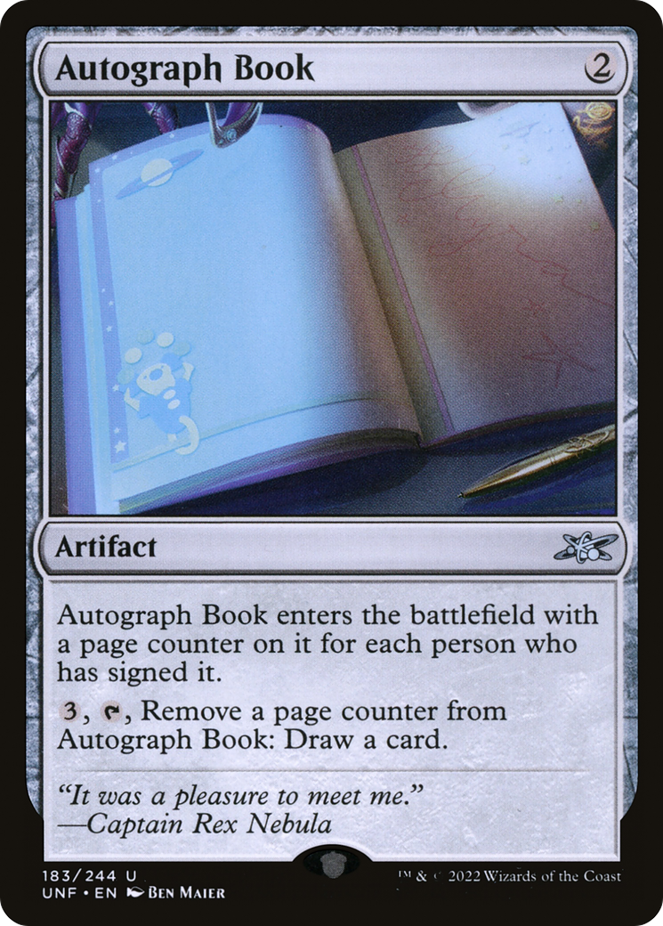 {C} Autograph Book [Unfinity][UNF 183]
