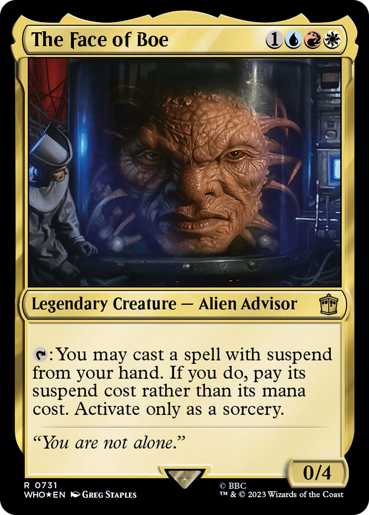 {R} The Face of Boe (Surge Foil) [Doctor Who][WHO 731]