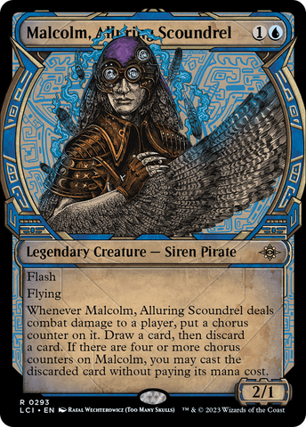 {@R} Malcolm, Alluring Scoundrel (Showcase) [The Lost Caverns of Ixalan][LCI 293]