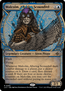 {@R} Malcolm, Alluring Scoundrel (Showcase) [The Lost Caverns of Ixalan][LCI 293]