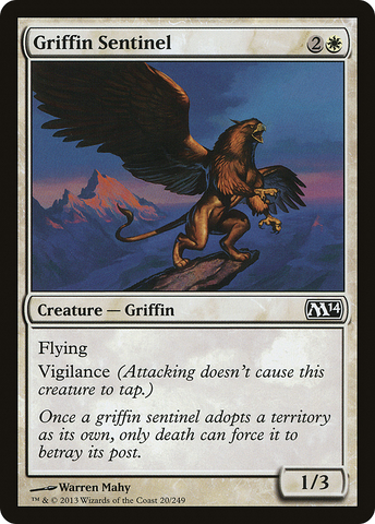 {C} Griffin Sentinel [Magic 2014][M14 020]