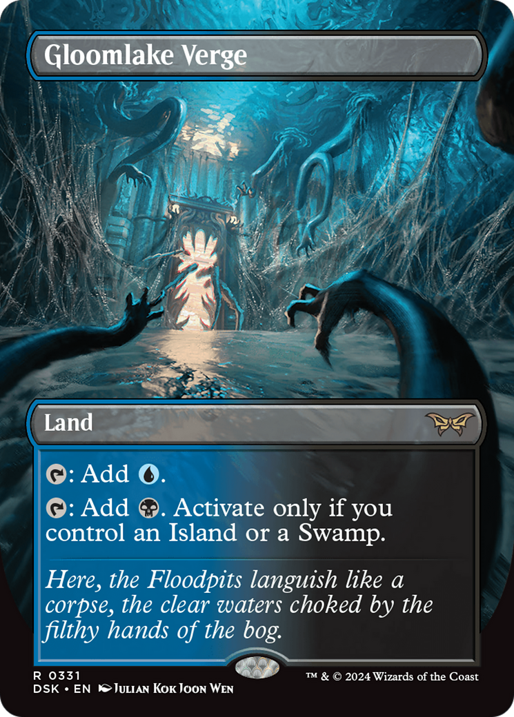{@R} Gloomlake Verge (Borderless) [Duskmourn: House of Horror][DSK 331]