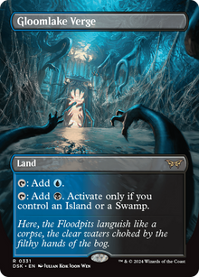 {@R} Gloomlake Verge (Borderless) [Duskmourn: House of Horror][DSK 331]
