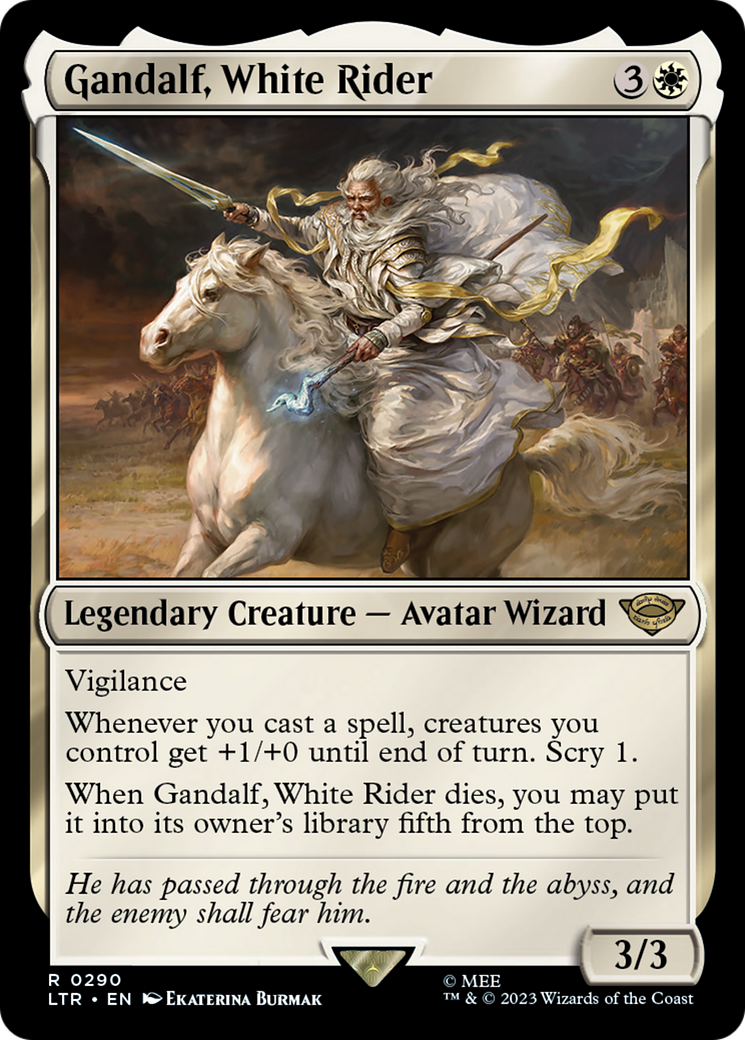 {R} Gandalf, White Rider [The Lord of the Rings: Tales of Middle-Earth][LTR 290]