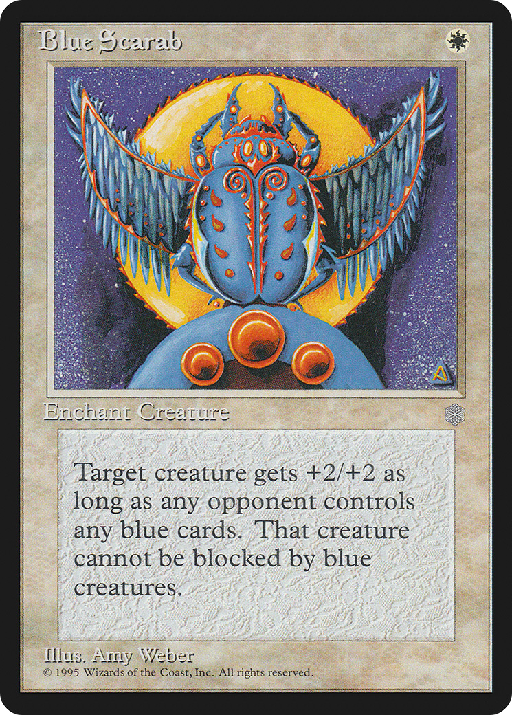 {C} Blue Scarab [Ice Age][ICE 009]