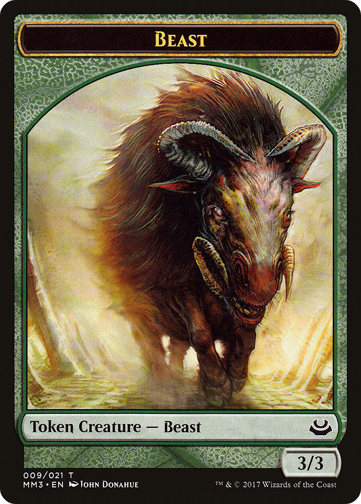 {T} Beast Token (009/021) [Modern Masters 2017 Tokens][TMM3 009]