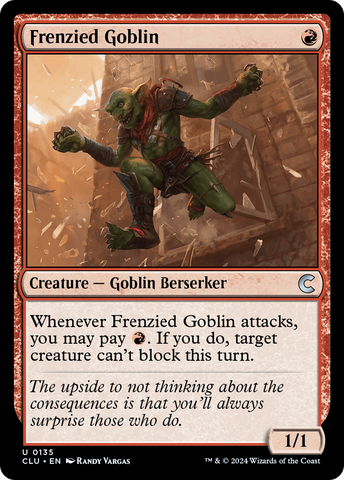 {C} Frenzied Goblin [Ravnica: Clue Edition][CLU 135]
