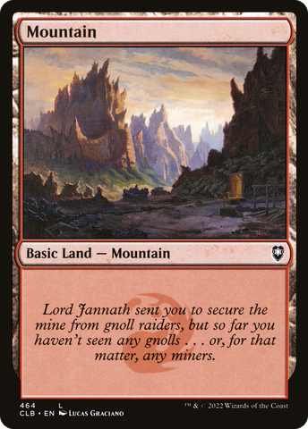 {B}[CLB 464] Mountain (464) [Commander Legends: Battle for Baldur's Gate]
