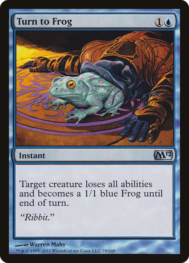 {C} Turn to Frog [Magic 2012][M12 078]