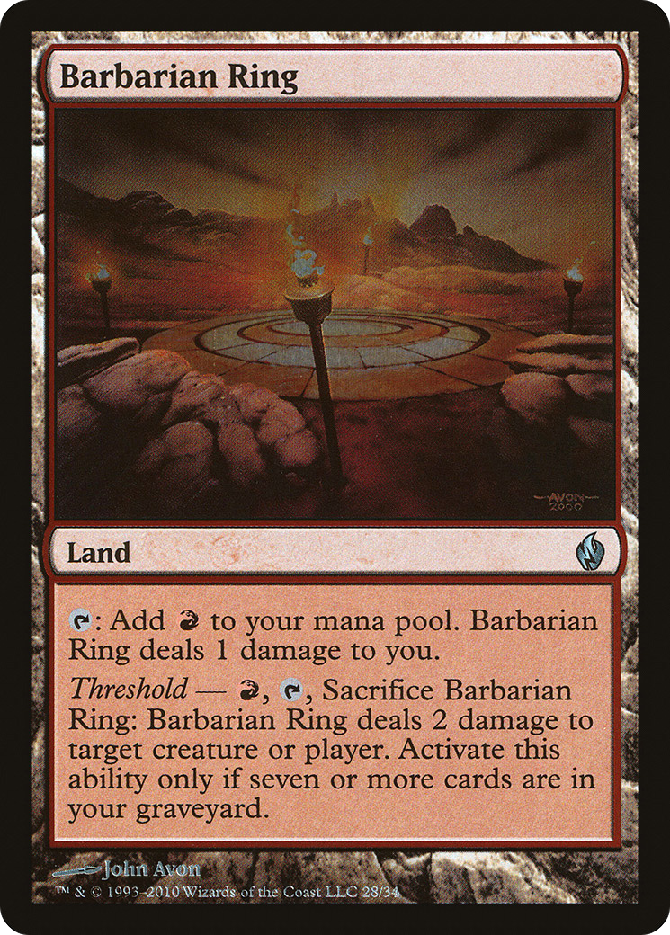 {C} Barbarian Ring [Premium Deck Series: Fire and Lightning][PD2 028]