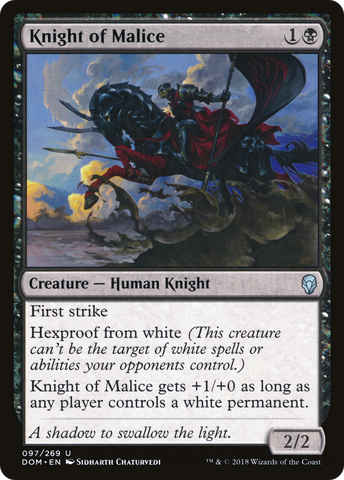 {C} Knight of Malice [Dominaria][DOM 097]