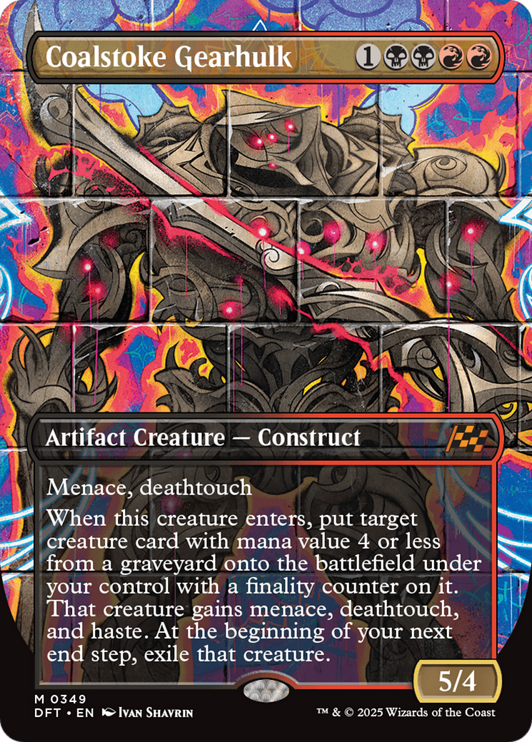 {@R} Coalstoke Gearhulk (Borderless) [Aetherdrift][DFT 349]