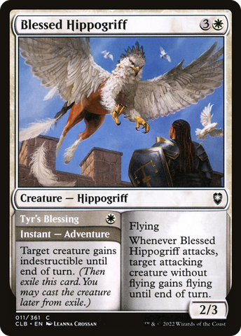 {C} Blessed Hippogriff // Tyr's Blessing [Commander Legends: Battle for Baldur's Gate][CLB 011]