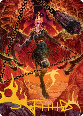 {A} Zariel, Archduke of Avernus Art Card (Gold-Stamped Signature) [Dungeons & Dragons: Adventures in the Forgotten Realms Art Series][GS AAFR 077]