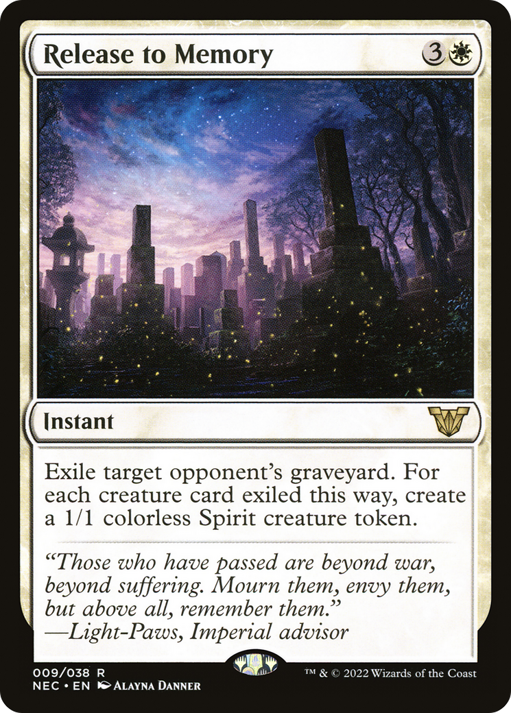 {R} Release to Memory [Kamigawa: Neon Dynasty Commander][NEC 009]