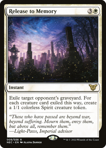 {R} Release to Memory [Kamigawa: Neon Dynasty Commander][NEC 009]