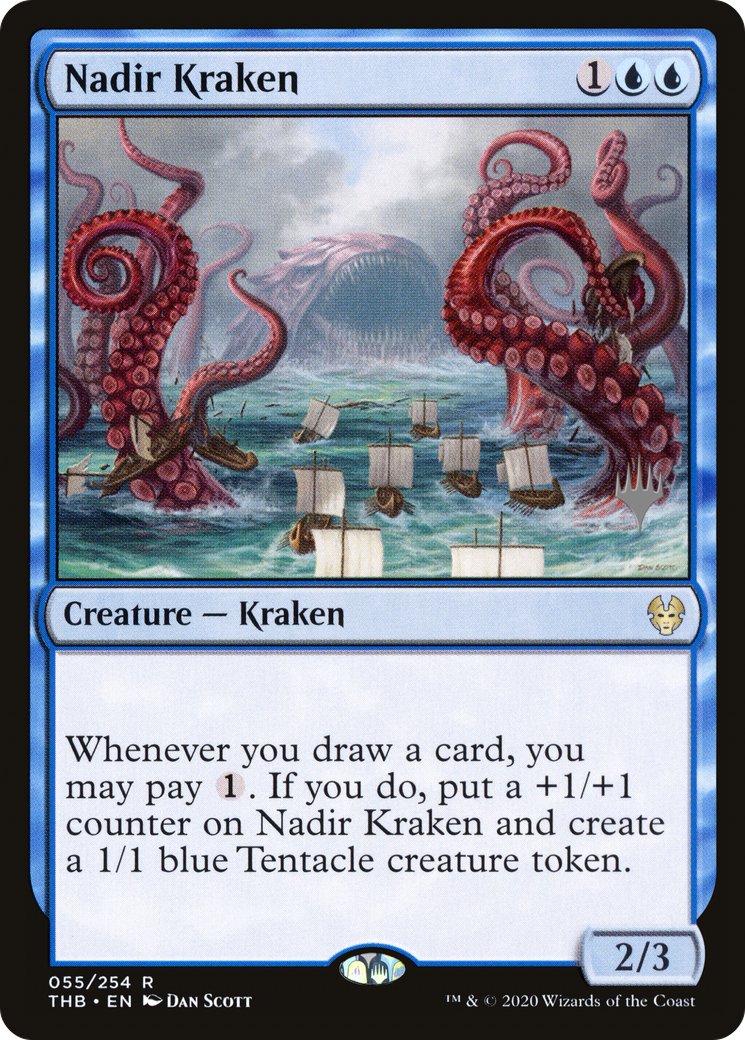 {R} Nadir Kraken (Promo Pack) [Theros Beyond Death Promos][PP THB 055]