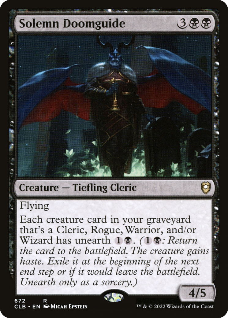 {R} Solemn Doomguide [Commander Legends: Battle for Baldur's Gate][CLB 672]