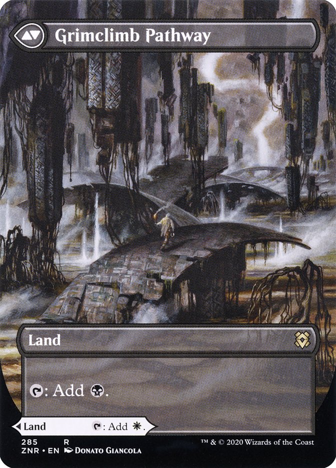 {R} Brightclimb Pathway // Grimclimb Pathway (Borderless Alternate Art) [Zendikar Rising][ZNR 285]