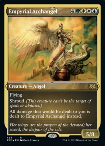 {R} Empyrial Archangel (Foil Etched) [Double Masters 2022][2X2 493]
