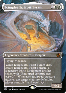 {R} Icingdeath, Frost Tyrant (Borderless Alternate Art) [Dungeons & Dragons: Adventures in the Forgotten Realms][AFR 287]