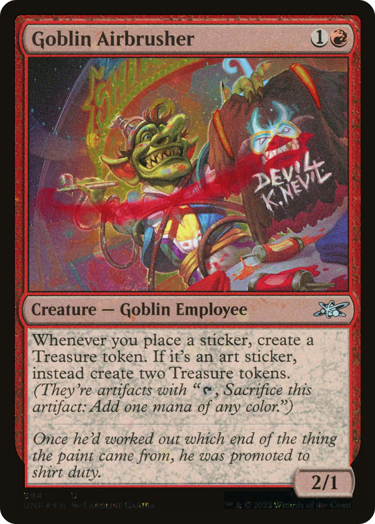 {C} Goblin Airbrusher (Galaxy Foil) [Unfinity][UNF 394]