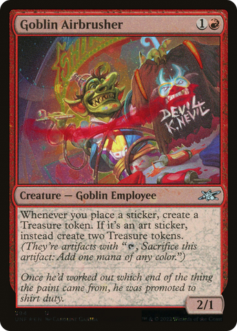 {C} Goblin Airbrusher (Galaxy Foil) [Unfinity][UNF 394]