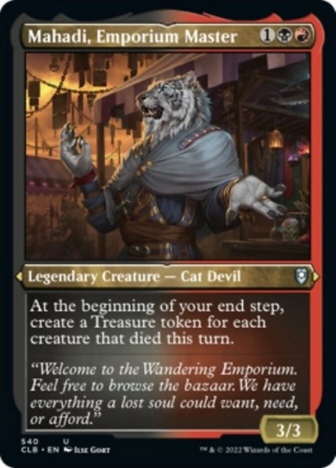 {C} Mahadi, Emporium Master (Foil Etched) [Commander Legends: Battle for Baldur's Gate][CLB 540]